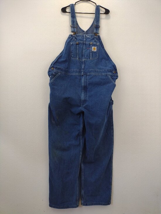 Carhartt Other - Carhartt Men's Jean Bib Overalls 44x32 Blue